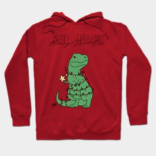 T-rex Christmas Hoodie